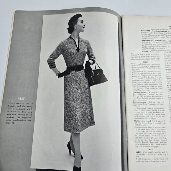 Hand Knit Fashions Bear Brand Sweaters Cardigans Dresses Suits Pattern Book Vol - Picture 5 of 16